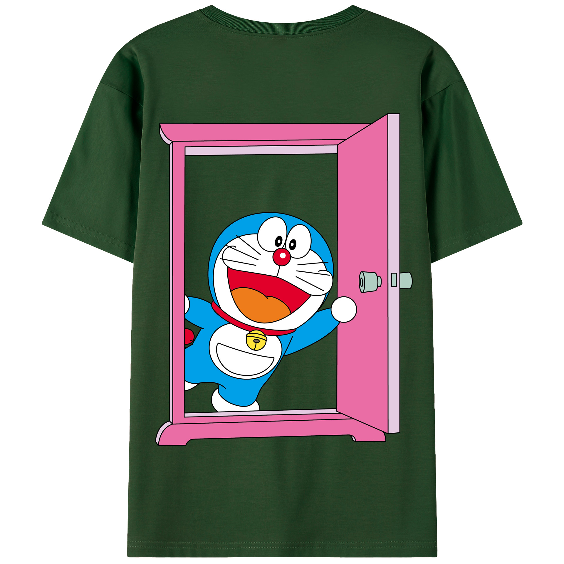 （画像用） ドラえもん Doraemon 綿100％半袖Tシャツ（背面プリント）